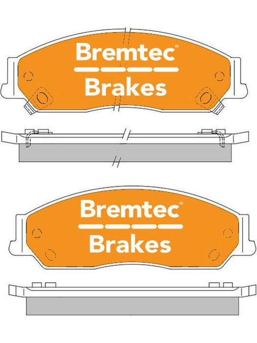 Bremtec Endure 4WD Brake Pad BT1279E Disc Brake Pad Set Bremtec    - Micks Gone Bush