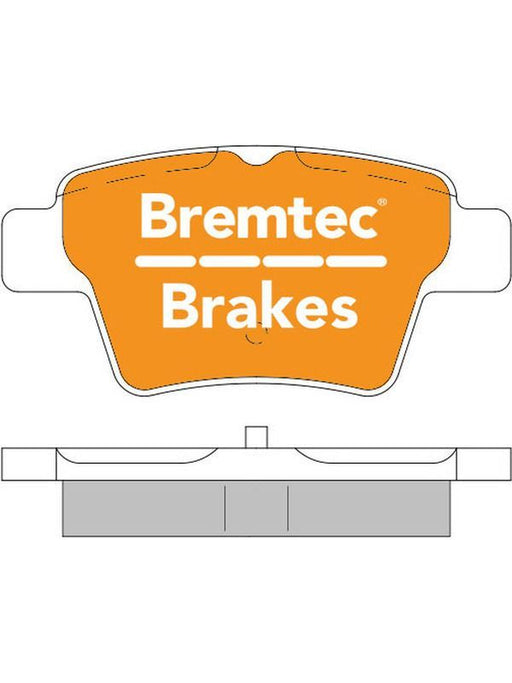 Bremtec Euroline Ceramic Brake Pad BT1437ELC Disc Brake Pad Set Bremtec    - Micks Gone Bush