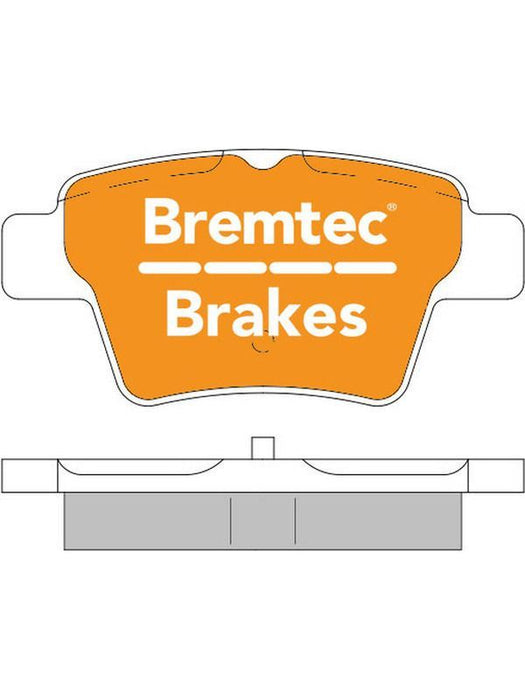 Bremtec Euroline Ceramic Brake Pad BT1437ELC Disc Brake Pad Set Bremtec    - Micks Gone Bush