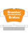 Bremtec Euroline Ceramic Brake Pad BT1437ELC Disc Brake Pad Set Bremtec    - Micks Gone Bush