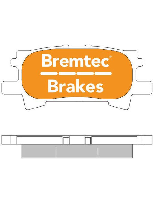 Bremtec Endure 4WD Brake Pad BT1472E Disc Brake Pad Set Bremtec    - Micks Gone Bush