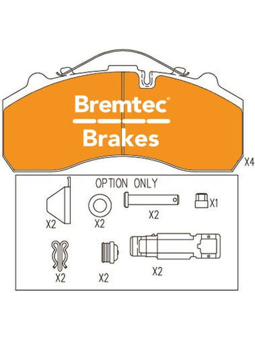 Bremtec Trans-Line Brake Pad BT1677TL Disc Brake Pad Set Bremtec    - Micks Gone Bush