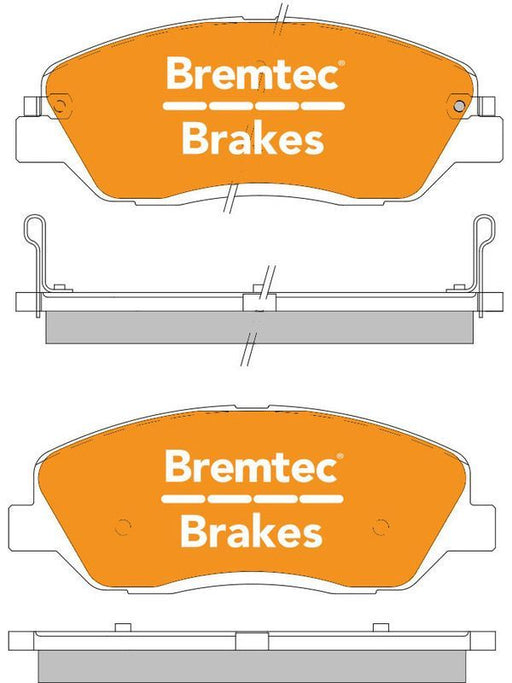 Bremtec Pro-Series Brake Pad BT1934PRO Disc Brake Pad Set Bremtec    - Micks Gone Bush