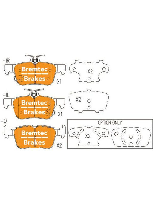 Bremtec Pro-Series Brake Pad BT19031PRO Disc Brake Pad Set Bremtec    - Micks Gone Bush