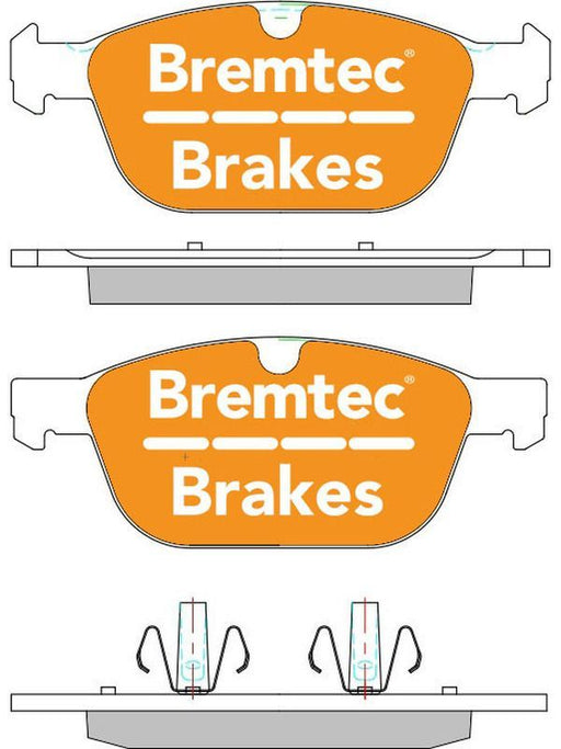 Bremtec Pro-Series Brake Pad BT2111PRO Disc Brake Pad Set Bremtec    - Micks Gone Bush