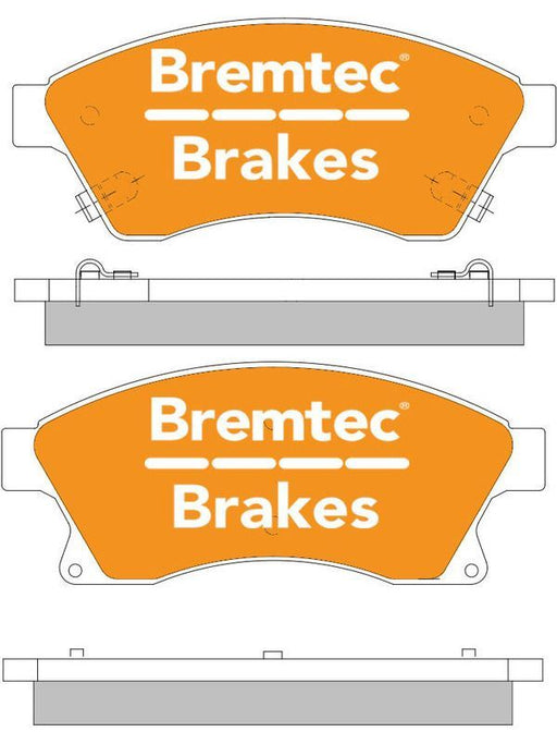 Bremtec Pro-Series Brake Pad BT1619PRO Disc Brake Pad Set Bremtec    - Micks Gone Bush