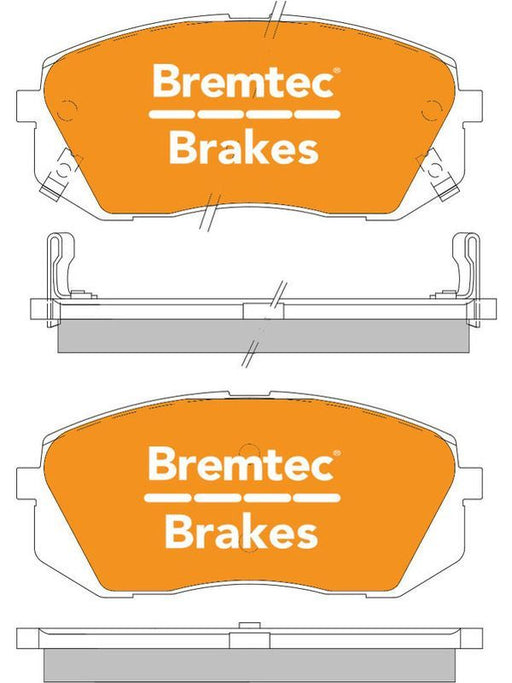 Bremtec Endure 4WD Brake Pad BT314E Disc Brake Pad Set Bremtec    - Micks Gone Bush