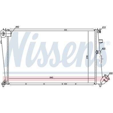 Nissens JR0385N Radiator for Man Lion City - Premium Engine Cooling Solution Radiator Nissens    - Micks Gone Bush