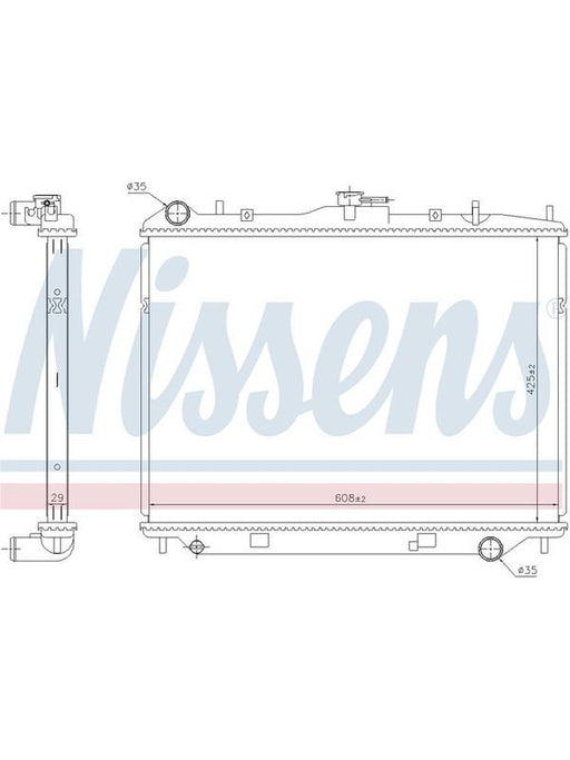 Nissens Engine Cooling Solutions for Great Wall X240 2007+ 2.0L 2.4L JR5300J Manual Radiator Nissens    - Micks Gone Bush