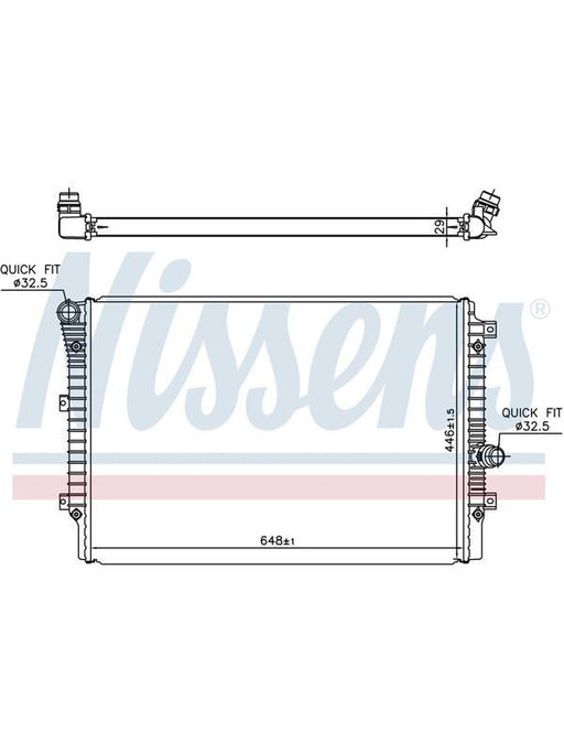 Nissens JR6868J Radiator for VW Caddy 2K Dct 2.0L Diesel (5/2017-3/2021) Radiator Nissens    - Micks Gone Bush