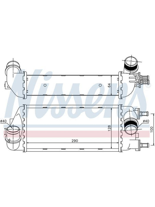 Nissens IC3037 Compressor for Fiat 500 (2007-On) Radiator Nissens    - Micks Gone Bush