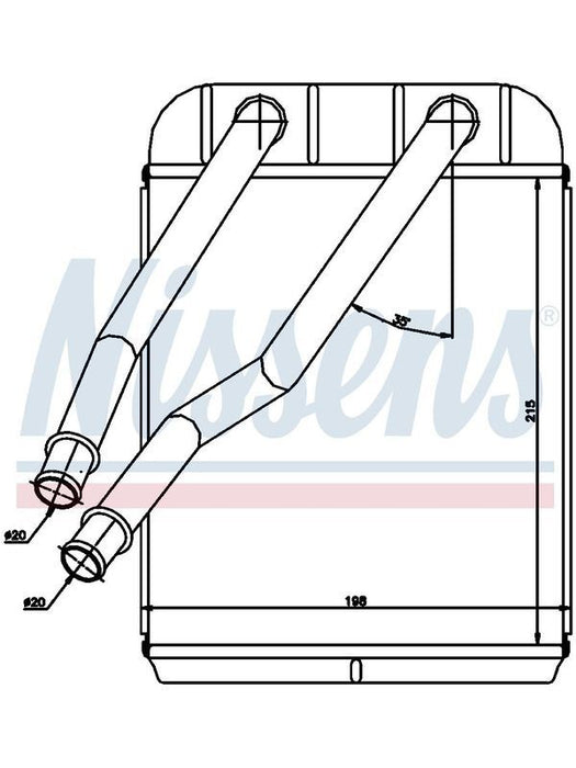 Nissens HC0175 Heater Assembly for VW Touareg 7L6, Audi Q7, Porsche 955, Amarok Radiator Nissens    - Micks Gone Bush