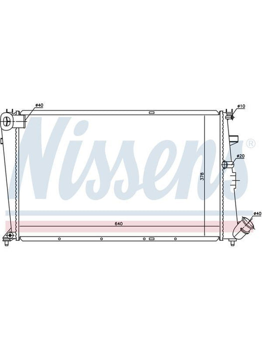 Nissens JR4293J Radiator for Citroen XM / 605 6/1989-On Petrol M/T A/T Radiator Nissens    - Micks Gone Bush