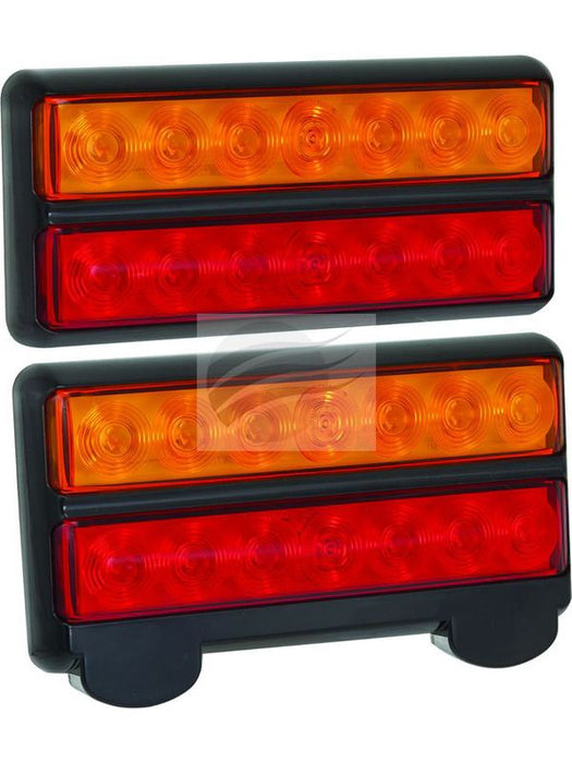 Autolamps 2-Pack LED Stop/Tail/Indicator Lamp Set with License Plate Lamp Tail Lights Autolamps LED    - Micks Gone Bush