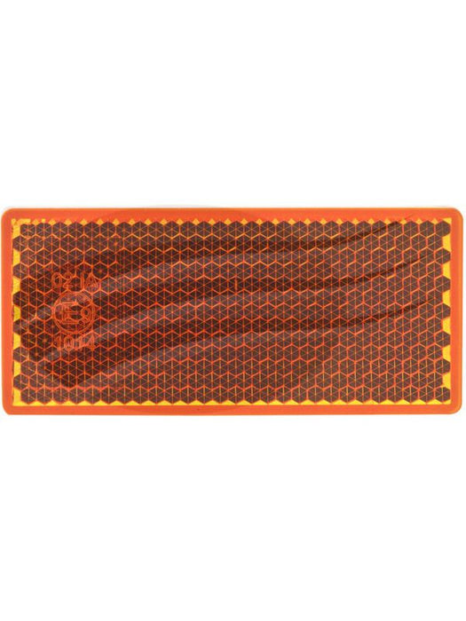 Autolamps Pack of 100 Amber Reflectors with Self-Adhesive 70mmx30mmx6mm 7030AB Reflectors Autolamps LED    - Micks Gone Bush