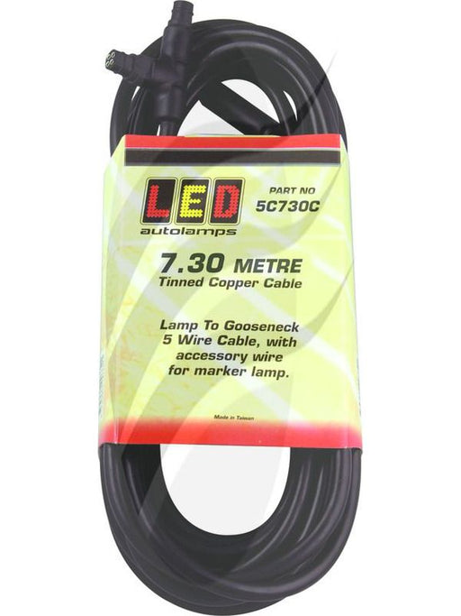 Autolamps 5-Wire Cable 7.3M-On Gooseneck for Gen2 S with 5C730C Wire Wire Connectors Autolamps LED    - Micks Gone Bush