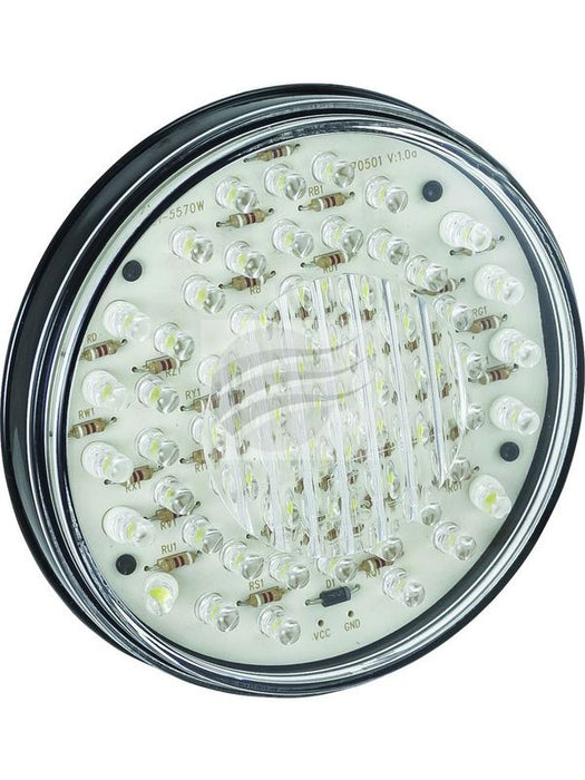 LED White 12V Round Autolamps Lamp Indicator with 60 LEDs LED Lights Autolamps LED    - Micks Gone Bush