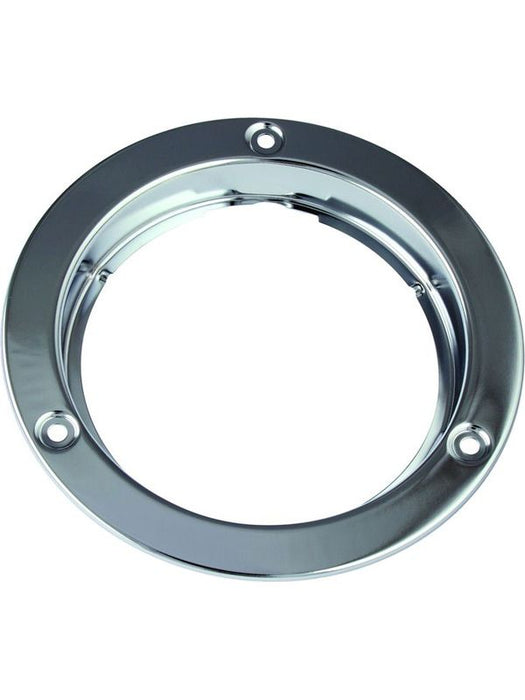 Autolamps Round Chrome Steel Flange Bracket for Round Rear Lamps Light Brackets Autolamps LED    - Micks Gone Bush