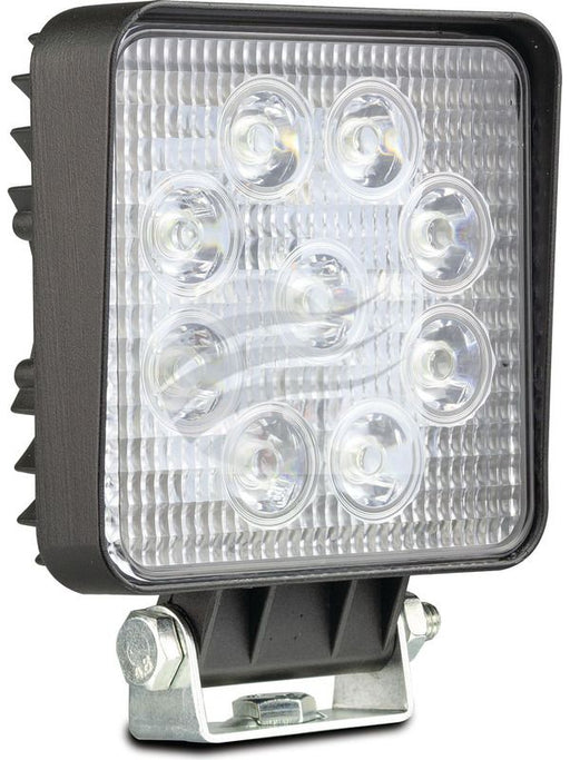 Autolamps LED Square Worklamp - Powerful 27W Flood Beam 9 LEDs Black LED Lights Autolamps LED    - Micks Gone Bush