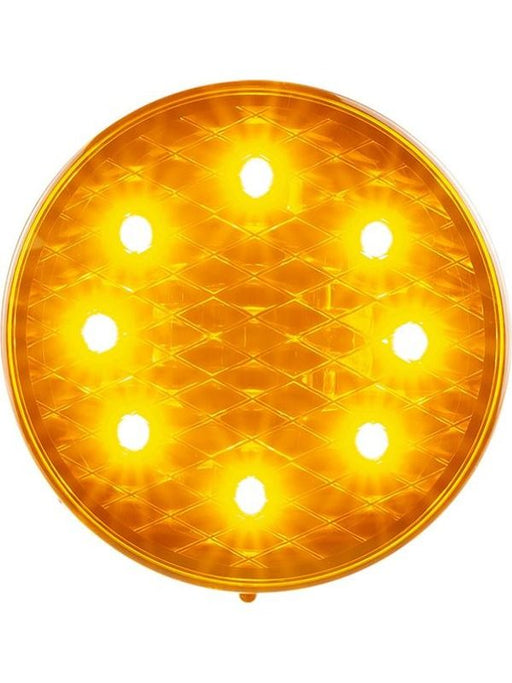 LED Rear Indicator Lamp 80mm Round Surface Mount - Amber Turn Signals Autolamps LED    - Micks Gone Bush