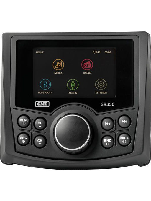 GME Black Am/Fm Compact Bluetooth Marine Stereo With Usb/Aux Input  GME Default Title   - Micks Gone Bush