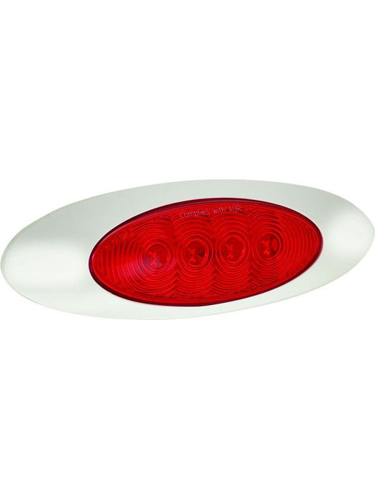 Autolamps LED Red Rear End Outline Marker Lamp with White Housing Marker Light Assemblies Autolamps LED    - Micks Gone Bush