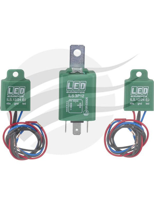 Autolamps LED Flasher Relay Kit for 12V 140W 3 Pin 3X Relays - ILS3P12 Compatible Relays Autolamps LED    - Micks Gone Bush