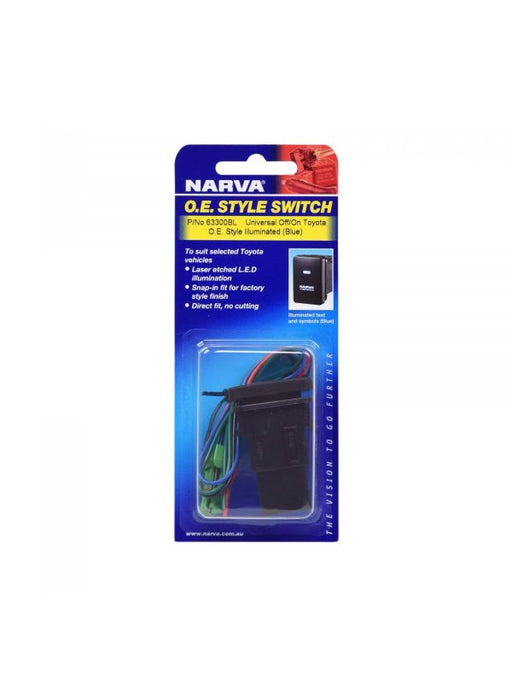 Narva OE Style Blue Switch for Toyota 63300BL - Modern and Functional Switch for Toyota Vehicles  Narva    - Micks Gone Bush