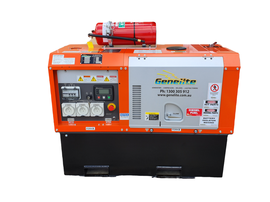 Extended Power Supply 5.5kVA Kubota GL6000 Diesel Generator with Long Range Tank Generators Micks Gone Bush    - Micks Gone Bush