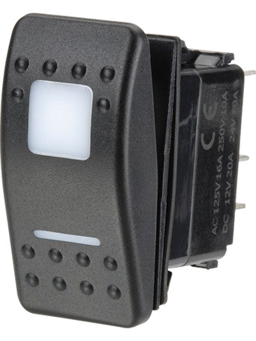 Narva 12/24V Blue LED Sealed Rocker Switch with Illuminated SPST Design Switches & Controls Narva    - Micks Gone Bush