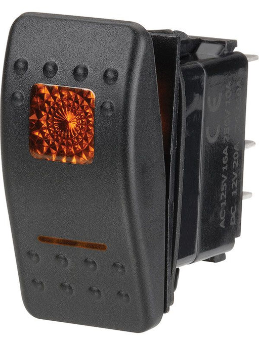 Narva 12 Volt Amber Illuminated Off/On Sealed Rocker Switch 63122BL Switches & Controls Narva    - Micks Gone Bush