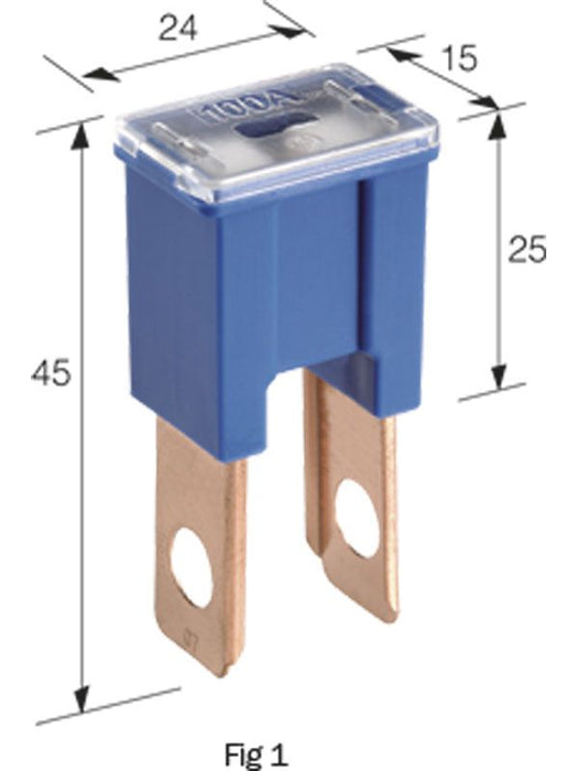 Narva 50 Amp Red Male Plug In Fusible Link Fusible Links Narva    - Micks Gone Bush