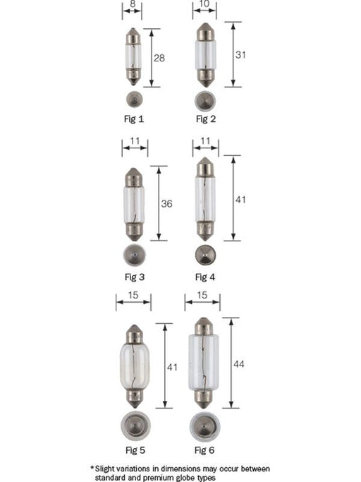 Narva 24V 3W Premium Festoon Globes - Pack of 10, Industry Standard for Quality and Value Light Bulbs Narva    - Micks Gone Bush