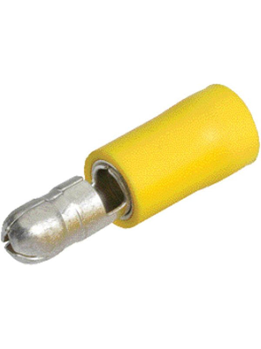 Narva 5.0mm Male Bullet Terminals in Yellow - Pack of 8 56055BL Solderless Terminal Kits Narva    - Micks Gone Bush