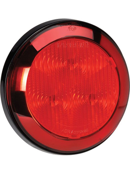 Narva 12 Volt Model 43 LED Rear Stop/Tail Lamp Red 94306-12 with Durable Polycarbonate Lens and Chrome Ring Tail Lights Narva    - Micks Gone Bush