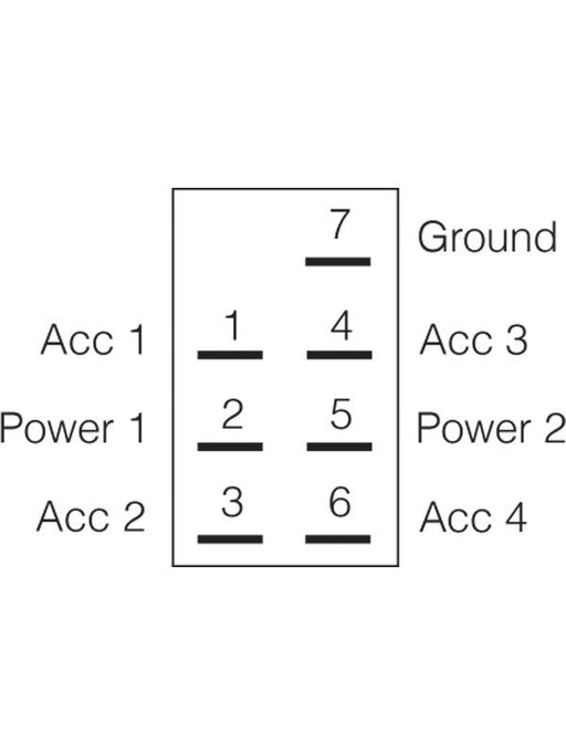 Narva 12/24V DPDT Blue LED Illuminated Sealed Rocker Switch Switches & Controls Narva    - Micks Gone Bush