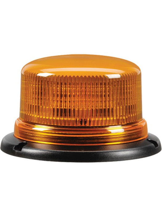 Amber 'Eurotech' Low Profile LED Strobe/Rotator Light with Black Base - Enhance Vehicle Visibility and Safety with SAE Class 1 Light Output  Narva    - Micks Gone Bush