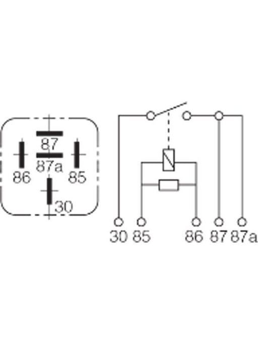 Narva 24V 30A Normally Open 5 Pin Relay With Resistor Relays Narva    - Micks Gone Bush