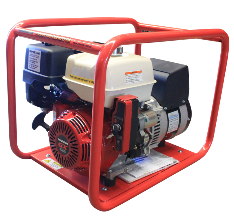 8kVA Honda GH7000E/3 Electric Start Open-Frame Generator Business & Industrial Genelite    - Micks Gone Bush