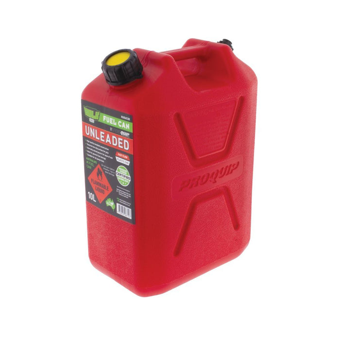 Fast Flow Plastic Fuel Can - Unleaded 10 Litre  Hulk    - Micks Gone Bush