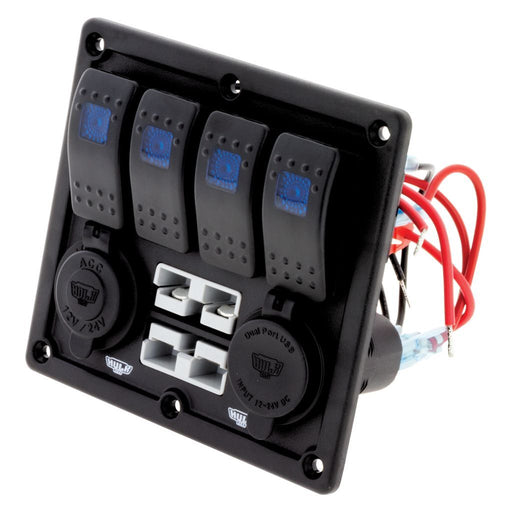 4 Way Switch Panel With 50a Plugs Acc Power Socket  Hulk    - Micks Gone Bush