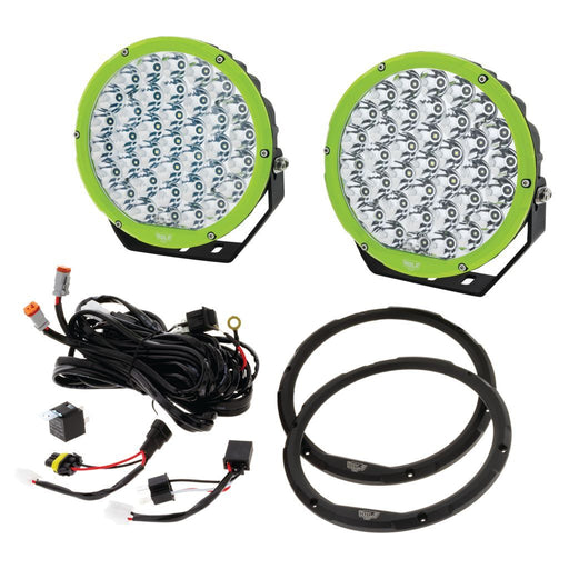 Hulk 4x4 9" Round Led Driving Light - Pair  Hulk    - Micks Gone Bush