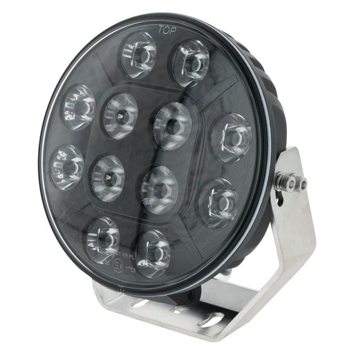 7 Round LED Driving Lamp with 12 LEDs and 9-36V/60W Black Face  Ignite    - Micks Gone Bush