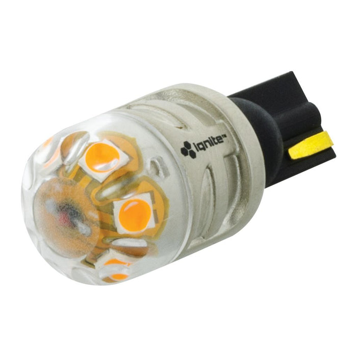 LED Signalling Globe T15/T16 Wedge Base, 12/24v, Amber, 900 Lumens (Pack of 2)  Ignite    - Micks Gone Bush