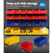 Wall-Mounted Storage Bin Rack with Labeling Slots Tools > Tools Storage Giantz    - Micks Gone Bush