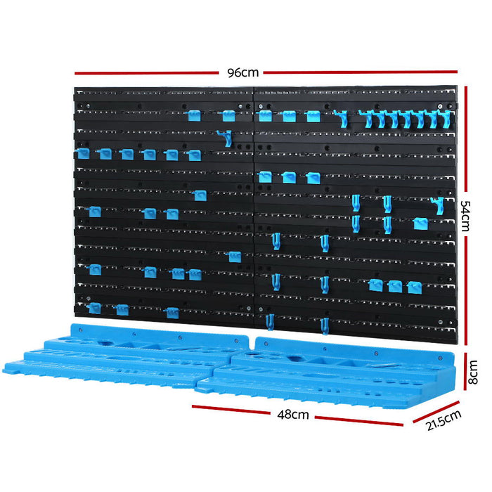 Ultimate Garage Tool Storage Solution Wall Mounted Rack with 108 Bins Tools > Tools Storage Giantz    - Micks Gone Bush