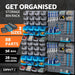 Organized Garage Tool and Bin Storage Solution Tools > Tools Storage Giantz    - Micks Gone Bush