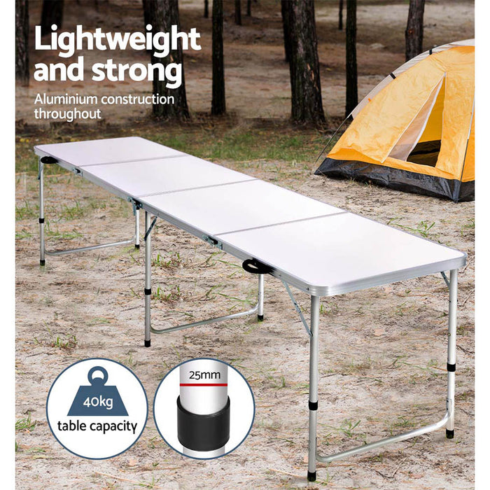 Weisshorn Portable Outdoor Folding Camping Table 240CM Outdoor > Camping Weisshorn    - Micks Gone Bush