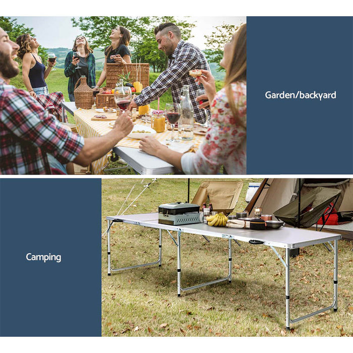 Weisshorn Portable Outdoor Folding Camping Table 240CM Outdoor > Camping Weisshorn    - Micks Gone Bush