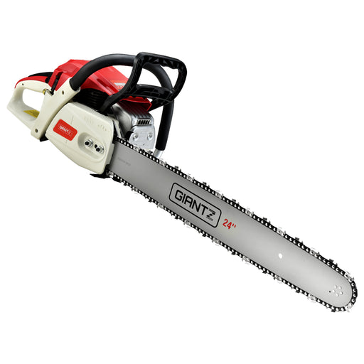 High-Performance Cutting Giantz 88CC Petrol Chainsaw with 24 Bar & E-Start Tools > Industrial Tools Giantz    - Micks Gone Bush